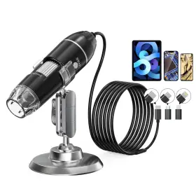 50x-1600x Keemika 321p Usb Digital Microscope Magnification Handheld 1920p Hd 8 Led Ligh