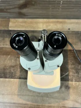 T-2400c Ken-a-vision Vintage Microscope Tested To Turn On In Excellent Condition #3