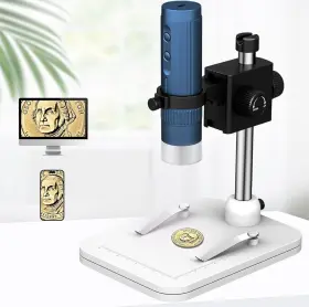 50x-1000x Kmdes Km-z01b Digital Microscope Magnification Wifi Portable Handheld Mic