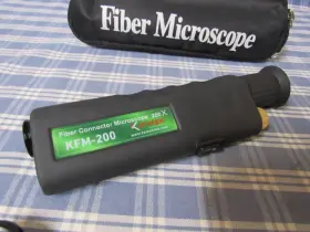 Kfm-200 Komshine Fiber Connector Microscope With 200x Magnification. Free Shipping #2