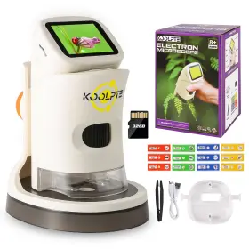 Xwj-123 Koolpte Microscope For Kids 1000x Hd Pocket 2.1ftft Lcd Screen Mini M
