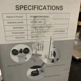 40x-1000x Lakwar E93305 Openbox Biological Microscope #2