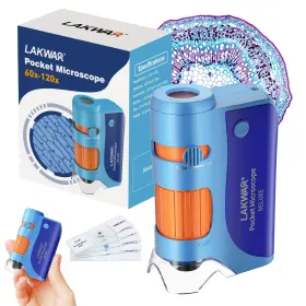 Jfnx-mk-1120 Lakwar Mini Pocket Microscope For Kids Adults Portable Handheld Miniscope