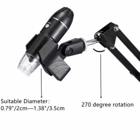 Uds-d-001 Lamyheng 21.6 Inch Height Desktop Holder Stand Mount For Usb Digital Microscope Ad #2