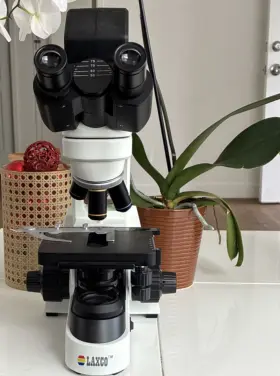100x-400x Laxco Lmc1-bf4 Brightfield Binocular Upright Lab Microscope