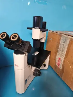 090-131.001 Leica Binocular Inverted Contrast Tissue Culture Microscope Dmil Phase 160 Phaco