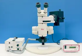 10446208 Leica Mzfl Iii Fluorescent Modular Stereo Microscope Lej And Schott Light Sources