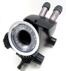 10450476 Leica A60 Microscope With Led Ring Light Illuminator