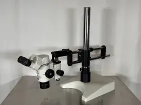10x21b Leica Wild M8 Microscope With Eyepcs Heavy Boom Stand - Great Deal