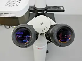 Leica 11 090 137 002 Inverted Fluorescence / Phase Contrast Microscope Dmil Led With Light Source #3