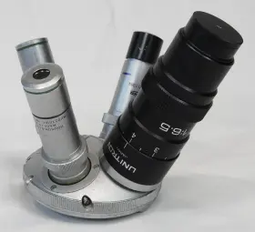 422949 Leica Microscope 4 Objective Lenses Microzoom Bausch Lomb Unitron Industrial