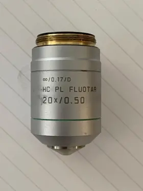 506503 Leica Dm Microscope 20x Hc Plan Fluotar Objective. .50 Na