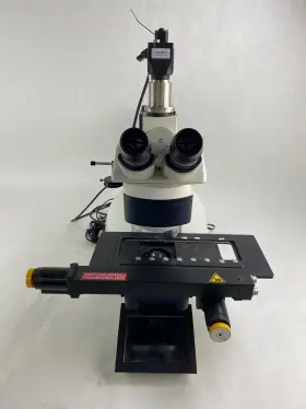Dm6000m Leica Microscope With Objectives Power Supplies Clemex Camera #2