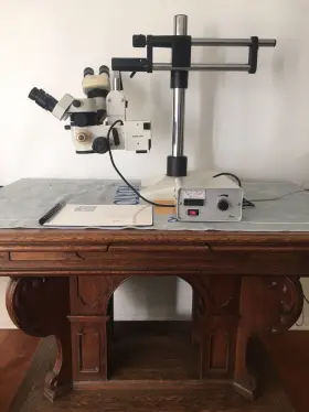 M651 Leica Wild Stereozoom Microscope Dual-viewing Boom Stand Illumimated #2