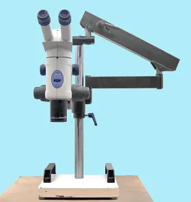 Smz1500 Leica Nikon Stereo Zoom Microscope And Tabletop Articulating Stand