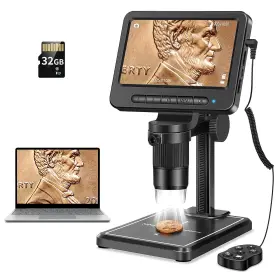 Ms2b-z11-leipan Leipan 716842710976 Coin Microscope 1200x With 32gb Sd Card 1080p Wireless Lcd Digital Mic