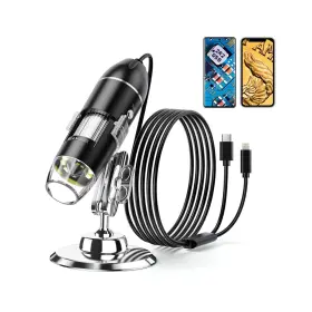Ok-sqol-i2oo Leipan Digital Microscope 50x-1600x Magnification Portable Usb With Adju
