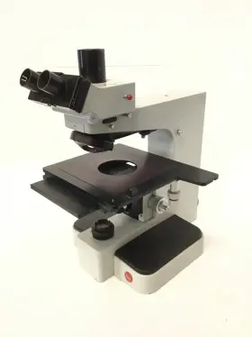 10209 Leitz Trinocular Microscope Head Body Tube With Nosepiece Working Free Ship