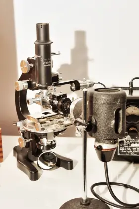 386867 Leitz Pol Petrographic Microscope Ca. Late 1940s With Rare Integrating Stage #3