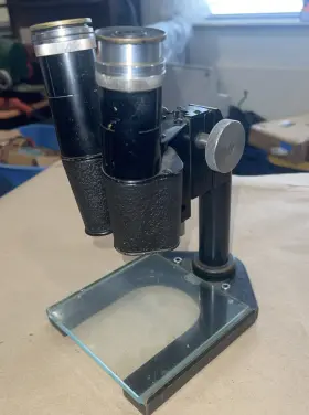 437074 Leitz 1950s Ernst Wetzlar Inspection Stereo Microscope No. Machinist