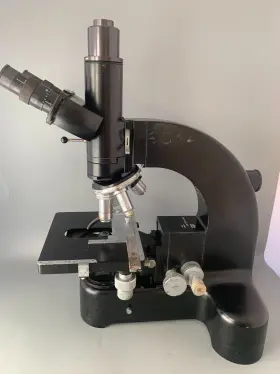762727 Leitz Wetzlar Ortholux Trinocular Microscope With Five Objectives - Needs Cleaning