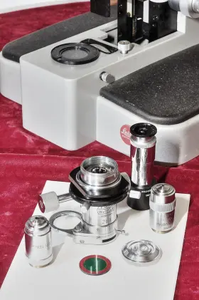 792069 Leitz Orthoplan Microscope With Heine Pv Color Phase - Digital Camera Mps #2