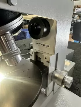992813 Leitz Wetzlar Ortholux Comparison Microscope With 4 10 25 40 Obj 10x Eyes #3