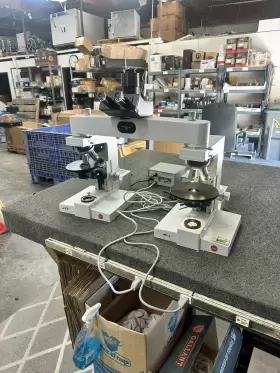 992813 Leitz Wetzlar Ortholux Comparison Microscope With 4 10 25 40 Obj 10x Eyes