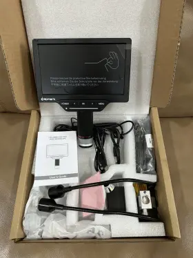 E24408 Lepmerk Digital Microscope With Multimeter Lcd Soldering 7 Inch Screen