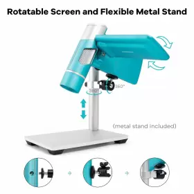 Lm203 Linkmicro 616361268968 4 Inch Handheld Digital Microscope For Adults And Kids Portable Coin M #2