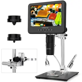 Lm-246-ms Linkmicro Lm246ms 3 Lens 7 Inch Hdmi Digital Microscope 2000x For Soldering With 13ftft A