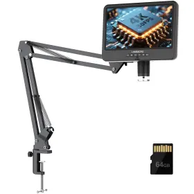 Lm208s-arm Linkmicro 4k 30fps Hdmi 10.1ftft Digital Microscope With Screen For Electronics Repair L
