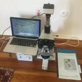 Ntt0244 Lomo Polarizing Trinocular Microscope Polam L213 Russian With Usb 5mp Camera Nice #2