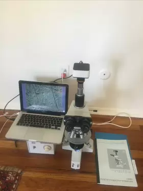 Ntt0244 Lomo Polarizing Trinocular Microscope Polam L213 Russian With Usb 5mp Camera Nice