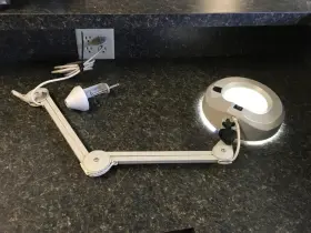 Kfm-17213 Luxo Kfm 17213 Illuminated Magnifier Lamp With Bulbs Kb