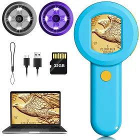 Wr-h-67c Maxlapter Microscope Magnifying Glass For Kids And Adults 100x Portable Handheld Digit