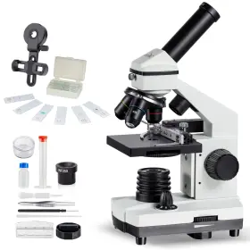 Wr851 Maxlapter Microscope Kit For Kids 8-12 With Prepared Slides 851