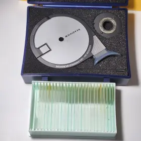 08020 Meade Readview Portable Compound Microscope And 25 Prepared Slides Box Vtg Rare #2