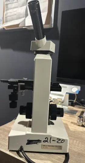 21653 Meiji Monocular Microscope - 10x/ Works Great #3