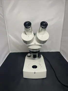 61712 Meiji Techno Emt Dual Power Stereo Microscope Japan- Good Condition Working #2
