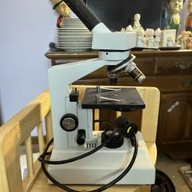 857070 Meiji Monocular Microscope - 4x/10x/40x Made In Japan Light Works