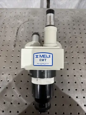 Emt-1 Meiji - Emt Trinocular Microscope With 3x 1x 0.5x