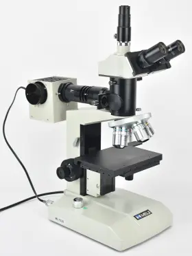 Ml7500 Meiji Techno Trinocular Metallurgical Microscope With Bd S.plan Objectives