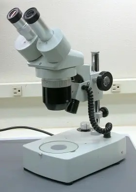 Vmt-2 Meiji Stereo Microscope Complete With Dual Illumination Stand