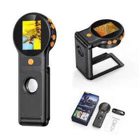 Meirenivo 823544943240 Handheld Digital Microscope For Kids Upgraded Foldable 1080p Af Le