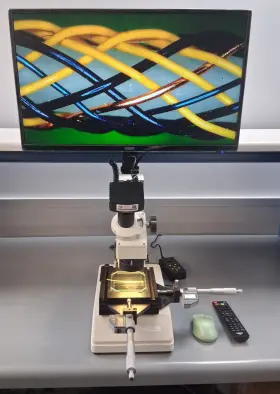 Mmbt-1dm Mmbt Xy Tool Scope 20x Toolmakers Manual Microscope 2 Inch X2 Stage Hdmi Camera