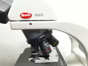 Ba310 Motic Microscope With 4x 10x 40x And 100x Oil Objectives #2