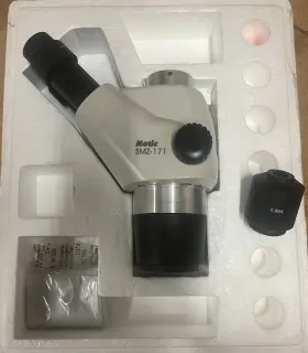 Smz-171 Motic Trinocular Stereo Microscope With 0.65 C-mount Adapter