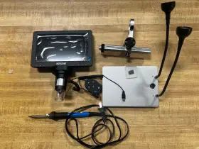 Mdm9 Moysuwe 7 Inch 1080p Digital Microscope Soldering Screen Iron Solder