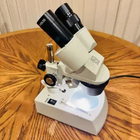 407tbl National Stereoscopic Microscope Model Tested Excellent Condition
